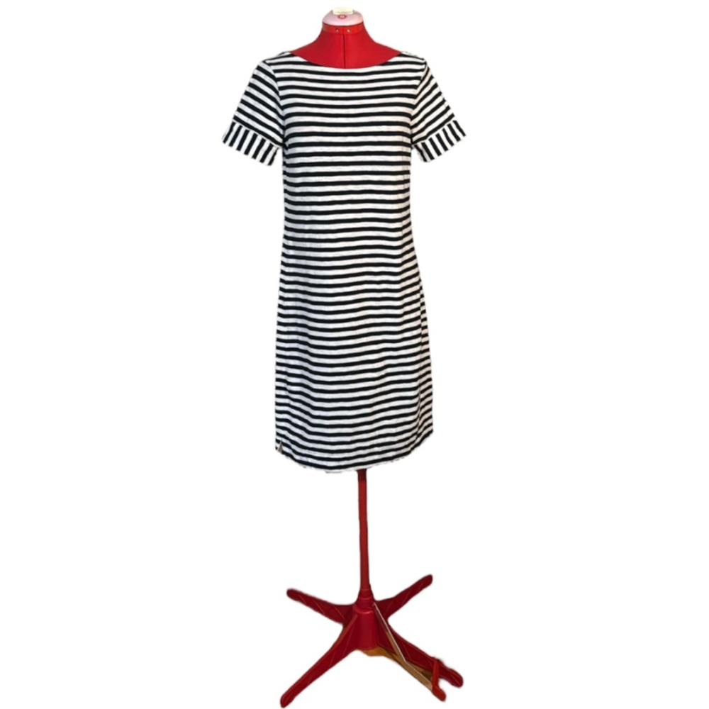 Boden Navy and White Striped T-shirt Dress Size 6L